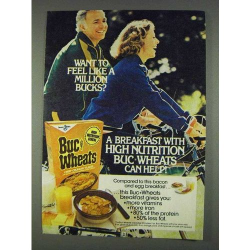 1978 General Mills Buc Wheats Cereal Ad - Feel Like