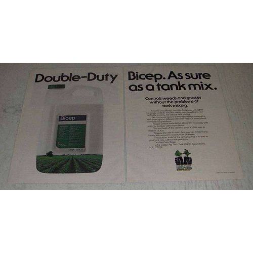 1982 Ciba-Geigy Bicep Herbicide Ad - Double-Duty