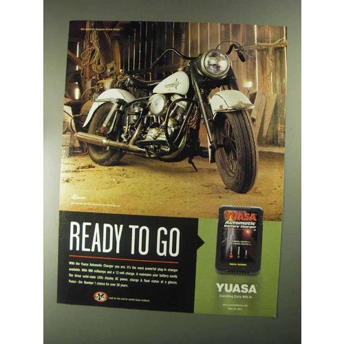 2001 Yuasa Automatic Battery Charger Ad - Ready to Go