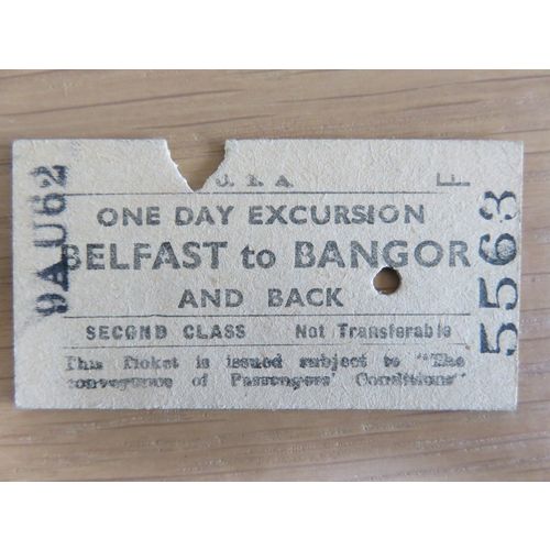 Ulster Transport Authority Belfast - Bangor Ticket 1962 #19