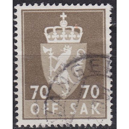 NORWEGEN NORWAY [Dienst] MiNr 0070 x ( O/used )