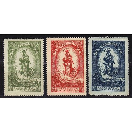 LIECHTENSTEIN [1920] MiNr 0040-42 ( **/mnh )