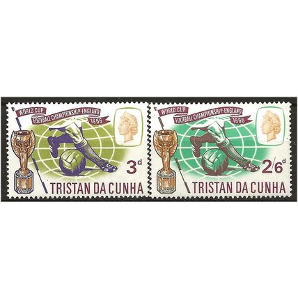 Tristan Da Cunha 1966 World Cup Set SG97-98 Unmounted Mint . .. .