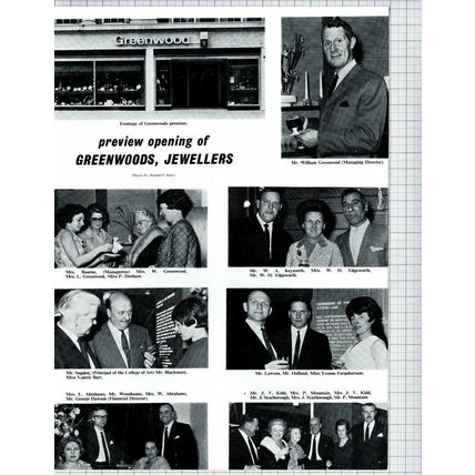 (4816) Greenwoods Jewellers Hull Opening William Greenwood Mrs Bourne 1966 Clip