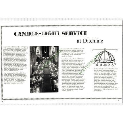 9455) Ditchling Sussex Rev Howard Rose St Margaret's Church - 1965 Article