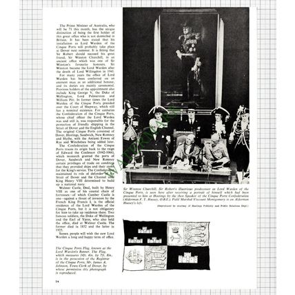 9454) Lord Warden Of Cinque Ports Sir Robert Gordon Menzies - 1965 Article