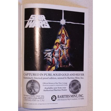 Star Wars Limited Proof Edition coin advert (B) - Rarities Mint 1988, 08.03