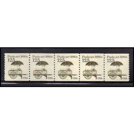 2133v 12.5c Pushcart Fine MNH Dry Gum PNC 1/5 Missing Ink X2193