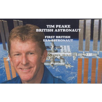 Tim Peake First British ESA Astronaut Astronomy Postcard