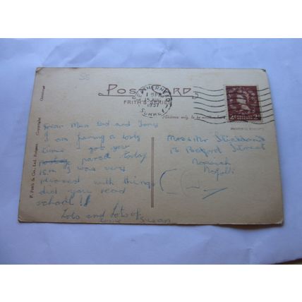 PARISH CHURCH, LEATHERHEAD, Surrey used vintage postcard by F. Frith 1957 pm =