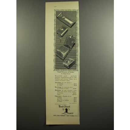 1952 Bond Street by Lesco Ad - Spectainer, Keychange, Madeleine and Cigaretiere