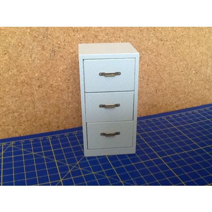 Filing Cabinet 1:12th Dolls House Miniature