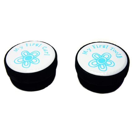 5pc Newborn Baby Boy Gift First Photo Frame Handprint Footprint Kit Blue White