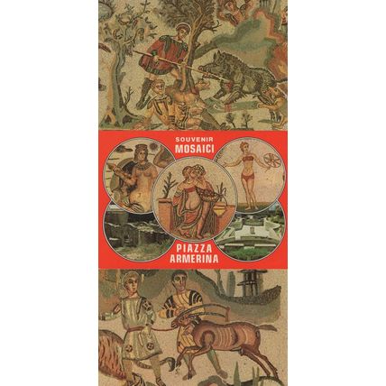 Wild Boar Hunting Antelope In Leash 3x Italian Mosaic Postcard s