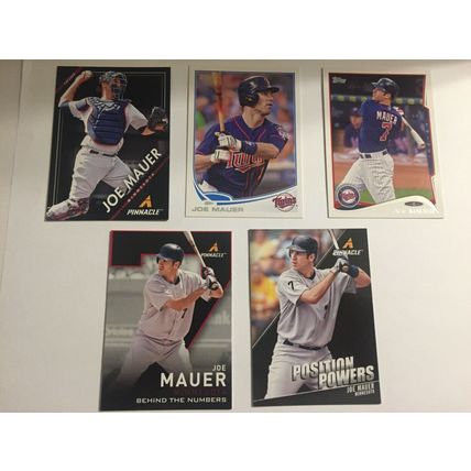 Mixed Minnesota Twins MVP Joe Mauer MLB Trading Cards