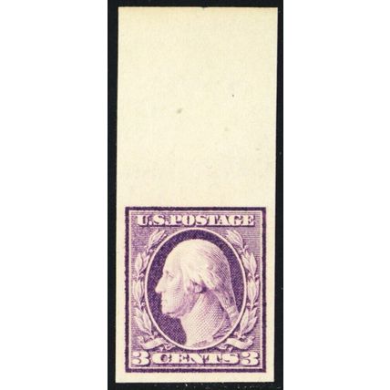 483, Mint Superb NH 3¢ Imperforate - A GEM - Stuart Katz