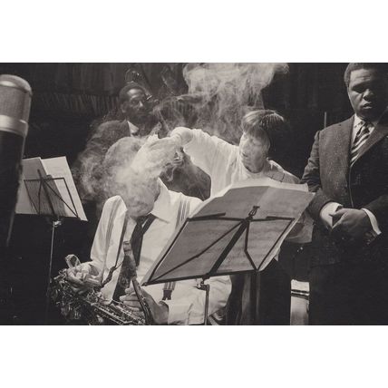 Jazz Saxophonist Music Photo Freddie Hubbard Hair Smoking Postcard