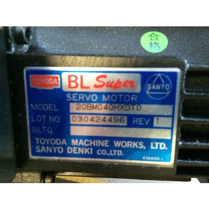 NEW SANYO DENKI 20BM040HXDT0 BL-SUPER SERVO MOTOR,14mm SHAFT R12A831802,BN