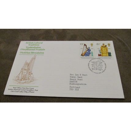 1976 GB FDC Cover - Wales / Welsh Cultural Traditions