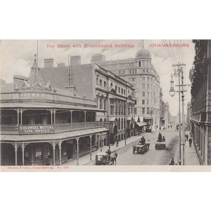 Colonial Mutual Life Office Fox Street Johannesburg South Africa Postcard