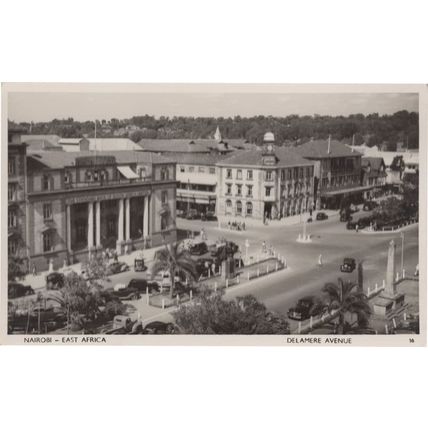 Nairobi Delamere Avenue African Real Photo Postcard