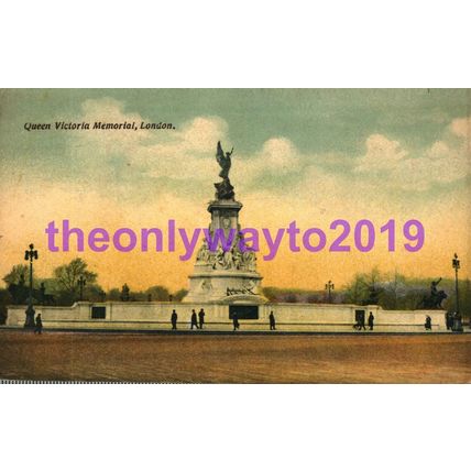 Queen Victoria Memorial, London, Regent, Printed Belgium, Postcard 1900/10s
