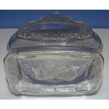 Rare VINTAGE Owens-Illinois Clear Glass Company Whiskry Decanter Bottle W/ Lid