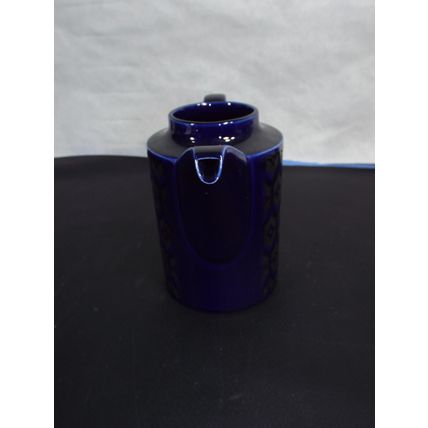 Vintage Hornsea Midnight Cobalt Blue Tea Coffee Pot With Spout Made In England