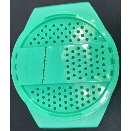 Vintage Tupperware Cheese Grater Shredder & Bowl Jadeite Green Made USA 1970's