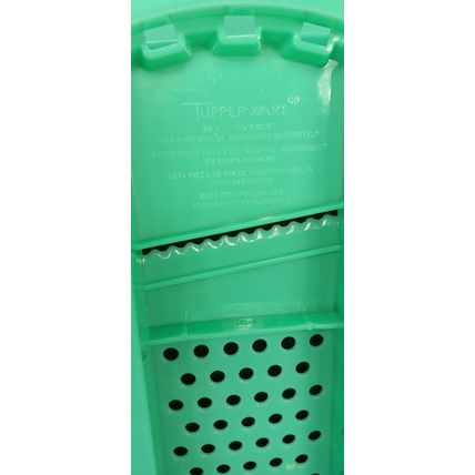 Vintage Tupperware Cheese Grater Shredder & Bowl Jadeite Green Made USA 1970's