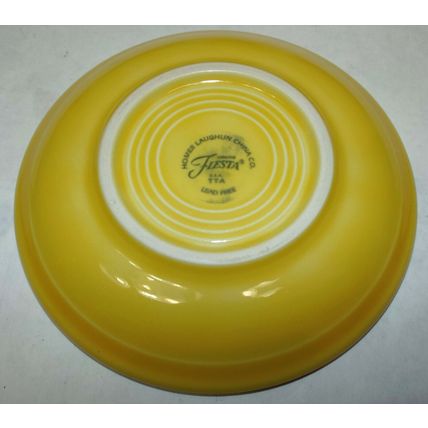 4 Modern Fiesta Fiestaware Yellow Orange Tea Cup Mug 7 Saucer Plate Fiesta Ring