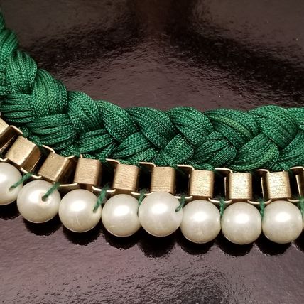 Green Braided Necklace