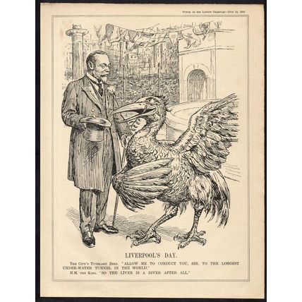 LIVERPOOL’S DAY 1934 John Bernard Partridge PUNCH CARTOON PAGE