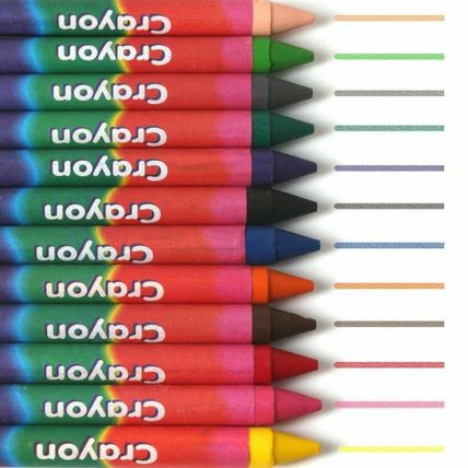 12x COLOURING CRAYONS Bright Vivid Play Toy Drawing Chunky Art Craft Wax Pen