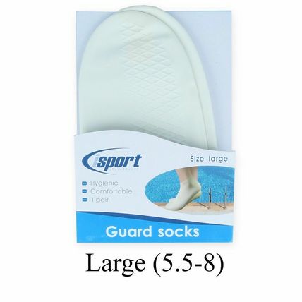 PAIR CHILDS / ADULT LATEX WATERPROOF SOCKS Swimming Pool Aqua Shoe Verucca Guard