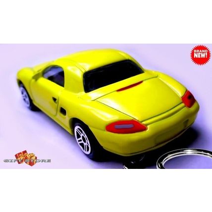 RARE KEYCHAIN YELLOW PORSCHE BOXSTER S CUSTOM Ltd Ed. GREAT GIFT NOVELTY