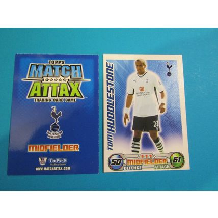 Tom Huddlestone - Tottenham Hotspur - Match Attax 2008/09 Football Card
