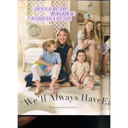 PEOPLE MAGAZINE April 7, 2025 JENNA BUSH HAGER & SISTER BARBARA BUSH KIDS NEW