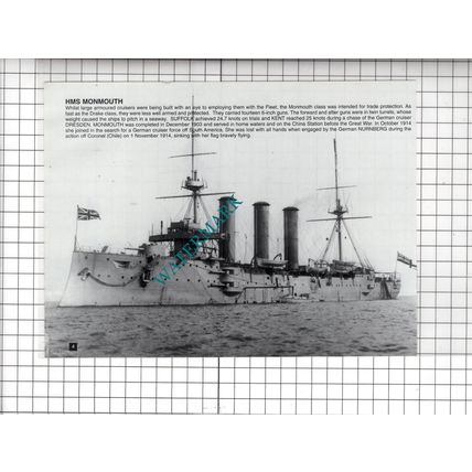 HMS Monmouth Ship - Cutting