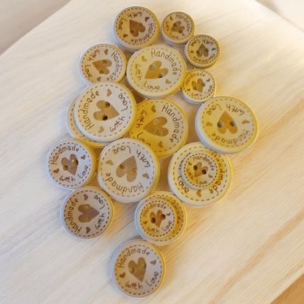 Handmade With Love Wooden Buttons Cardigans Hand Knitting 3 Sizes 15/20/25mm Diy
