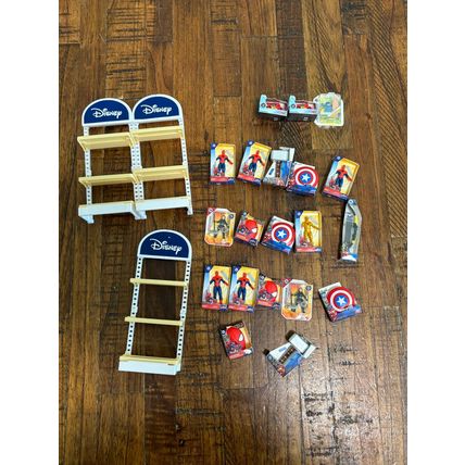 Lot 20 Plus Disney Minis Brands Shelves marvel Spiderman Thor Cars Lilo Stitch