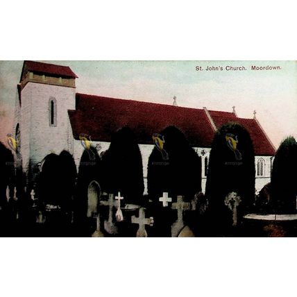 St John's Church, Moordown, Bournemouth, Dorset, 1113 Germany Postcard, 1900s