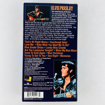 Elvis Presley - One Night With You VHS Video Tape