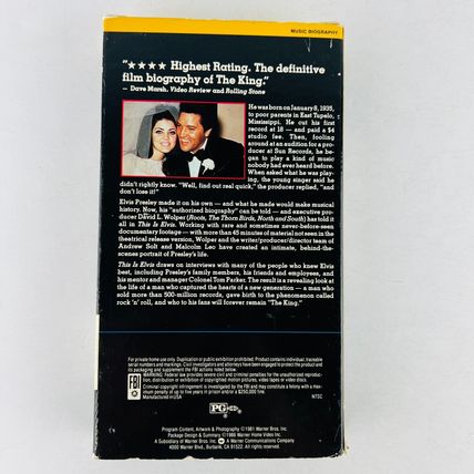 Elvis Presley - This Is Elvis VHS Video Tape