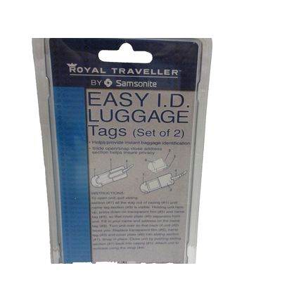Royal Traveller by Samsonite | Easy I.D. Luggage Tags | Set of 2 Green