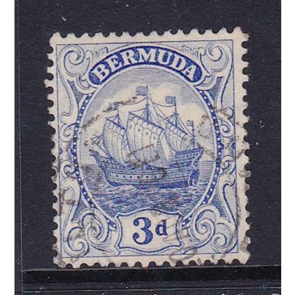 BERMUDA 1922-34 3d ULTRAMARINE USED SG83