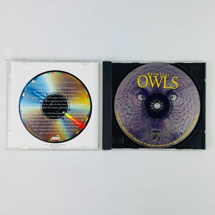 Know Your Owls Birds Of Prey Vol 1 Multimedia PC CD ROM 1995 Axia International