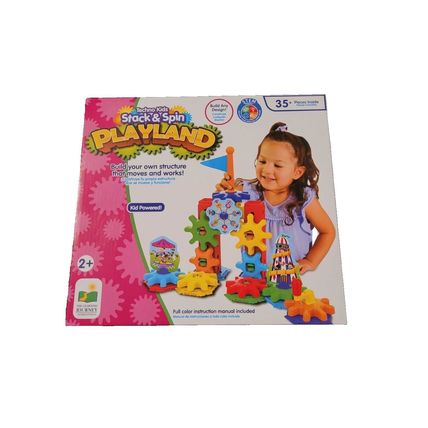 Stack & Spin Playland Techno Kids Stem Product Build Your Own Structure Moves