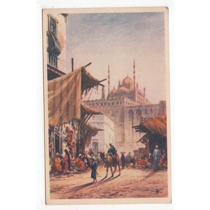 The Citadel Cairo Postcard Egypt Art