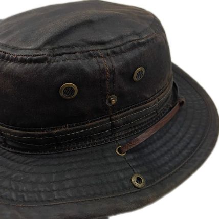 UPF50+ Weathered Cotton Button-Up Brim Bucket Hat Size M